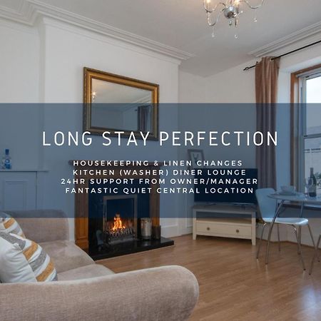 Dwellcome Home Ltd 1 Bed Apt, Half Mile To Union Street Yet Quiet, Free Parking, Fast Wifi, Ideal For Long Term Contractor, Etc Stays, Fully Equipped Kitchen, Regular Housekeeping Option - See Our Site For Assurance Абърдийн Екстериор снимка