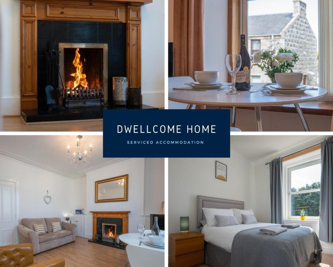 Dwellcome Home Ltd 1 Bed Apt, Half Mile To Union Street Yet Quiet, Free Parking, Fast Wifi, Ideal For Long Term Contractor, Etc Stays, Fully Equipped Kitchen, Regular Housekeeping Option - See Our Site For Assurance Абърдийн Екстериор снимка